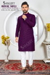Sangeet Royal Sifli Full Sleeves Rayon Surat Mens Long Kurta Wholesale Market 
